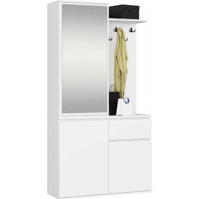 Ak furniture Předsíňová stěna Entro bílá