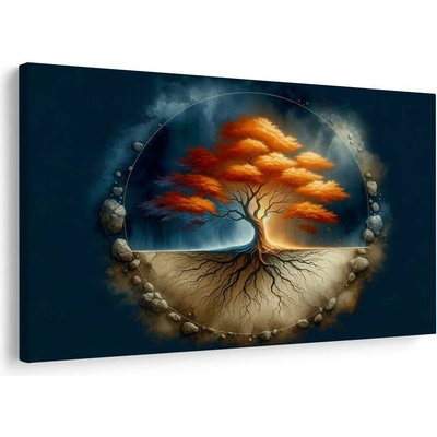 Obraz strom života v kruhu - 90x60