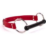 Devil Sticks Soft Lamb Leather Silicone Mouth Piece Red