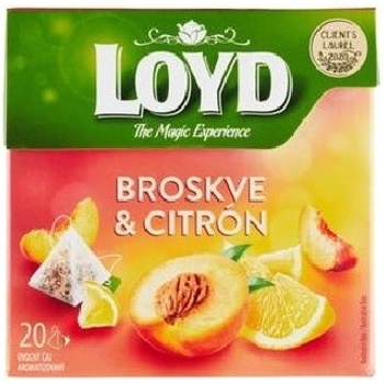Loyd čaj pyramida broskve a citron 20 x 2 g