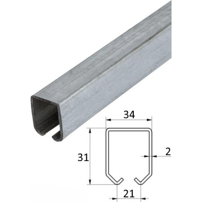 profil PICCOLO 34x31x2mm pozinkován - profil PICCOLO 34x31x2mm pozinkován, délka 6m