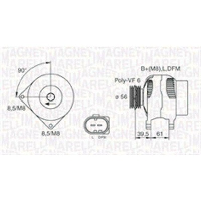 Generátor MAGNETI MARELLI 063731394010