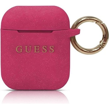 Guess Кейс Guess GUACCSILGLFU за AirPods, цикламен / цикламен Silicone Glitter (3700740463819)