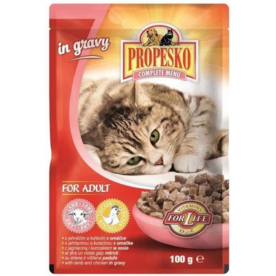 Propesko Cat jahňacie a kuracie 100 g