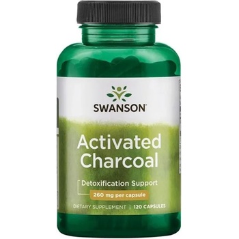 Swanson Activated Charcoal, 260 mg, 120 капсули, Swanson (SW1355)