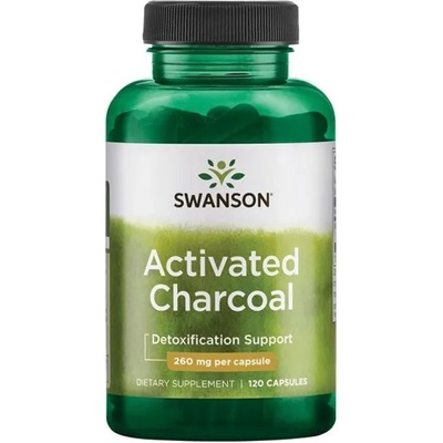 Swanson Activated Charcoal, 260 mg, 120 капсули, Swanson (SW1355)