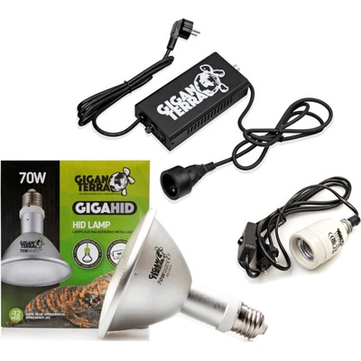 GiganTerra UVB 70 W PAR38 Premium set s reflektorom Dome Small