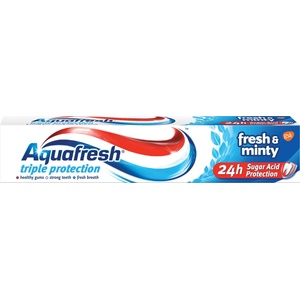 Aquafresh Triple Protection Паста за зъби Fresh & Minty, синя, 75 ml