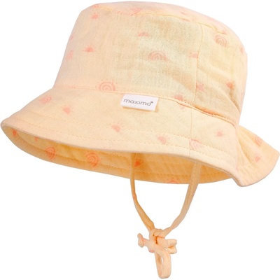 maximo Шапка maximo Baby's Hat with Tie + Muslin Lining Hat - Narzisse / Sonne - размер 47 cm (904-6331-0715)