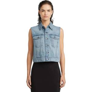 G-STAR Потник G-Star Shrunken vest - Blue (Sun Faded Cloudburst)