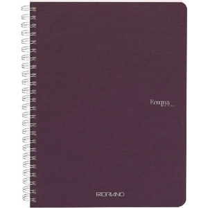 Fedrigoni Ecoqua A5 70 листа лилав тефтер с гладка спирала 19148012 (19148012)