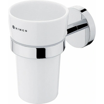 NIMCO Nástenný držiak na zubné kefky s keramickým pohárikom 13058KU-26