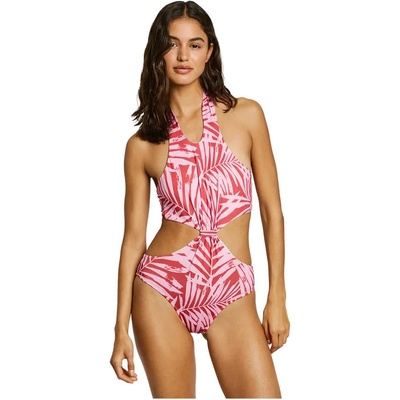 Pepe Jeans Бански костюм Pepe jeans Leaf Knot swimsuit - Pink (Red)