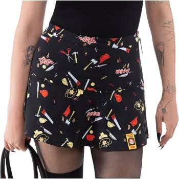 KILLSTAR дамска пола KILLSTAR x CHUCKY - It's Time To Play - Черна - KSRA011067