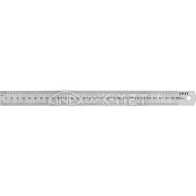 KINEX Тънка стоманена линийка с цветно маркиране K-MET 1022-0, INOX - 150x13x0.5 mm (1022-0)