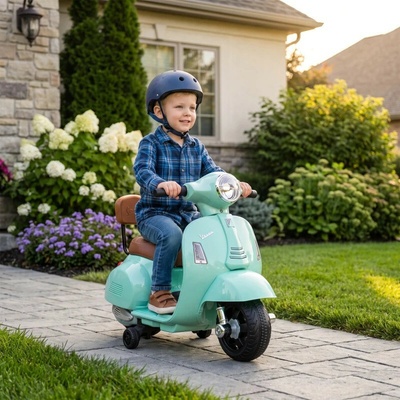 AIYAPLAY Vespa Elektrická dětská motorka zelená