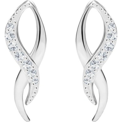 Preciosa strieborné náušnice s kubickou zirkónia Vanua 5305 00