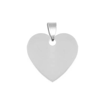 Šperky4U Ocelový přívěšek srdíčko velké 30 x 30 mm DR1232 L