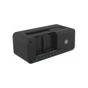 RaidSonic ICY BOX Storage Drive Docking Station Usb 3.2 Gen 2 (3.1 Gen 2) Type-C Black