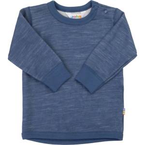 Joha Детски вълнен пуловер Joha Kid's Blouse with Long Sleeves Merino base layer - Dark Blue - размер 70 (704-6193-0212)