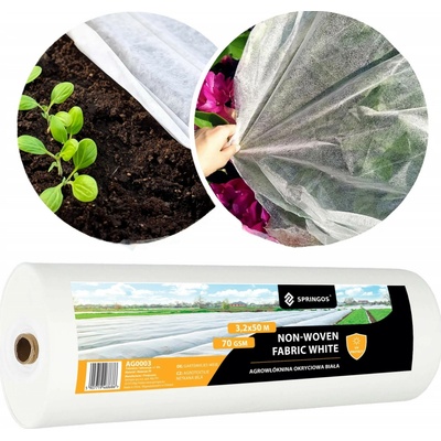 Springos agrotextilie 3,2 x 50 m extra pevná AG0003 bílá