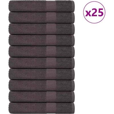 vidaXL Кърпи за сауна FROGN 25 бр. Антрацит 80x200 см 360 г/м2 (136696)