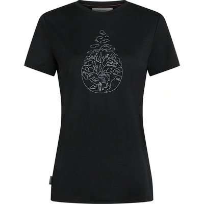 Icebreaker Women Merino 150 Tech Lite SS Tee Hike Path Размер: L / Цвят: черен