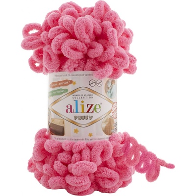 Alize Příze Puffy 377 zářivá růžová