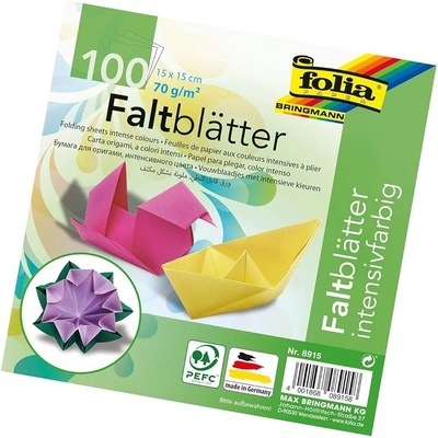 Folia Origami papier Mix 100 ks 15 x 15 cm