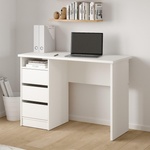  Бюро Function Plus с 3 чекмеджета Бял - emdesign - 166,25 лв