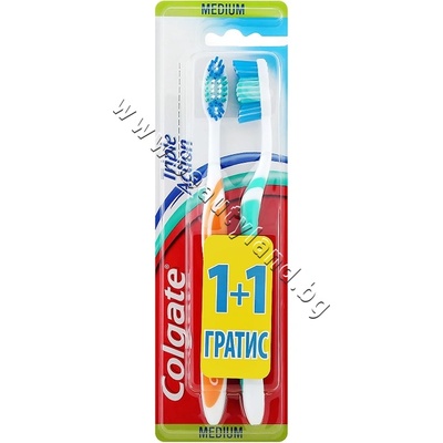 Colgate Четка за зъби Colgate Triple Action - Medium, p/n CO-9682655 - Четка за зъби 1 + 1 подарък (CO-9682655)