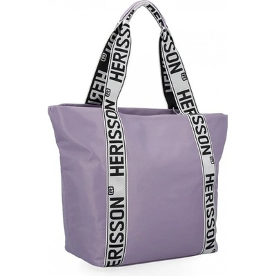 Barebag Veľká dámska nylonová shopper kabelka cez rameno svetlo fialová