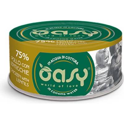 Oasy Cat More Love Adult Kuracie filety so šošovicou vo vývare 70 g