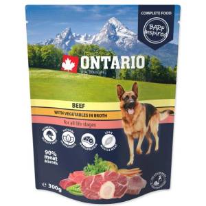 ONTARIO Опаковка Ontario говеждо със зеленчуци в бульон 300g (214-3303)