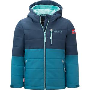 TROLLKIDS Детско ски яке Trollkids Kid's Hemsedal Snow Jacket XT Ski jacket - Dark Marine / Mystic Blue / Arctic Blue - размер 98 (EU) (703-4665-0112)