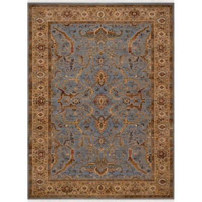 Nej-koberce KESHAN třásně rám 7875/53544 béžový / modrý