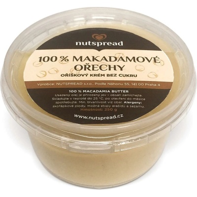 Nutspread 100% ořechové máslo makadamové ořechy 250 g