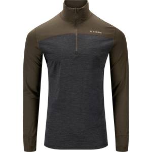 Aclima Мъжко мериносово термобельо Aclima Lightwool 180 Zip Polo Merino base layer - Tarmac / Marengo (015-2349-0113)