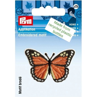 PRYM Nášivka recyklovaná, motýlik, nažehľovacia, hnedá