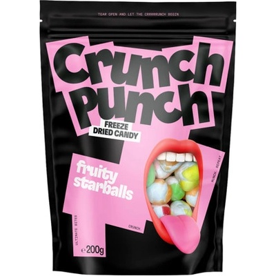 Crunch Punch Starballs mrazem sušené bonbony s příchutí ovoce 100 g