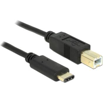 Delock Кабел USB Type-C 2.0 щепсел USB 2.0 щепсел тип B 2.0 м черен