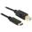 Delock Кабел USB Type-C 2.0 щепсел USB 2.0 щепсел тип B 2.0 м черен