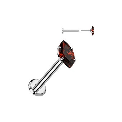 Šperky4U Piercing do brady Push in labreta Titan TIT1542-R
