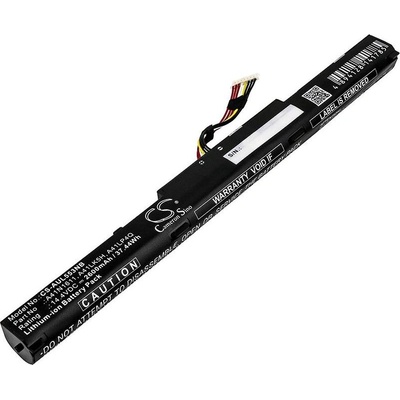 Cameron Sino Батерия за Asus Rog Gl553vw-Dh71, Rog Strix Gl553vd и други, 2600 mAh, Li-Ion (CS-AUL553NB)