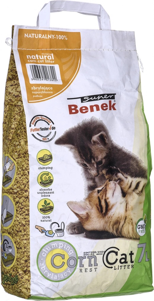 Benek super corn cat natural best sale