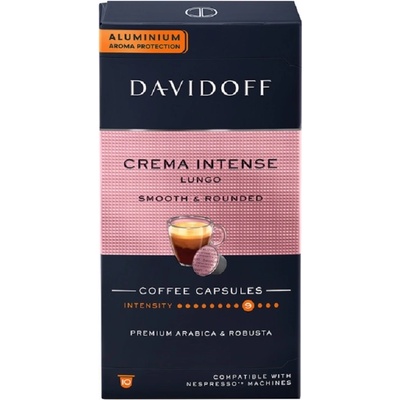 Davidoff Crema Intense Lungo алуминиеви капсули за Nespresso 10 бр