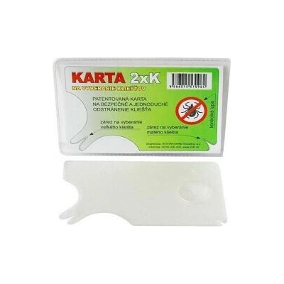 Trixie SAFECARD karta 2xK na vyberanie kliešťov 1 ks