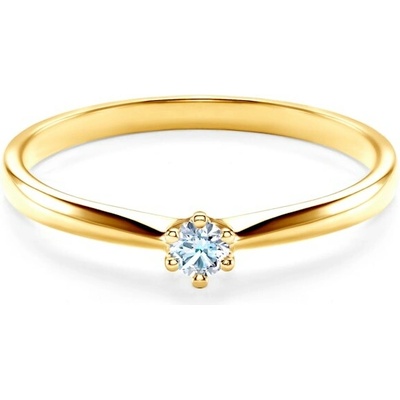 Savicki Zásnubný prsteň žlté zlato diamant SAV0240D6Z