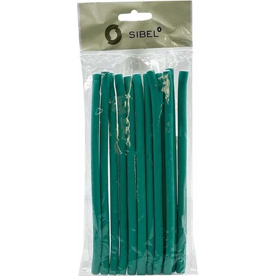 Sibel Flexi Mousse Curlers Short Green 18 cm x 8 mm 12 ks