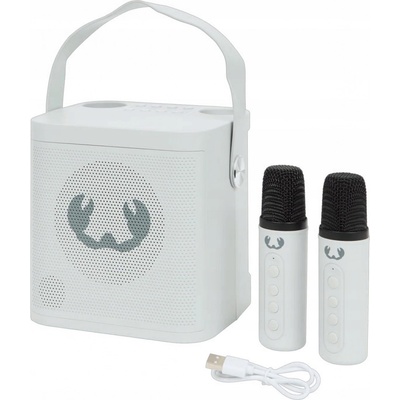 Přenosný set Fresh 'n Rebel KARAOKE SET reproduktor 2 x mikrofon ICE GREY